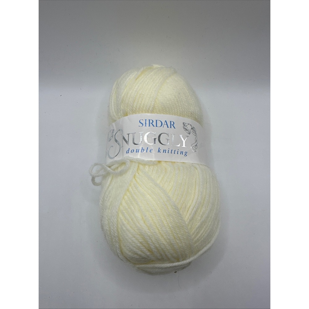 NEW! Sirdar Snuggly Double Knitting Yarn 50g Creamโ DK Nylon Acrylic SH303